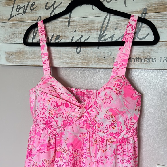 NWT Lilly Pulitzer Dresses Lilly Pulitzer Azora Cotton Midi Dress PINK Size 10 - Picture 4 of 8